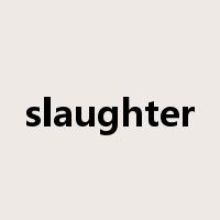slaughter是什么意思