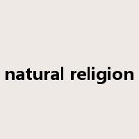 natural religion是什么意思