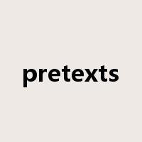 pretexts是什么意思