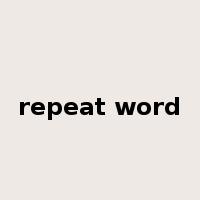 repeat word是什么意思