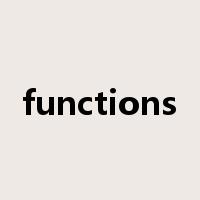 functions是什么意思