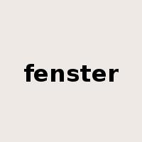 fenster是什么意思