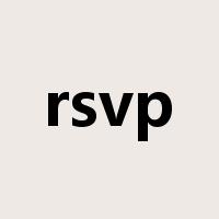 rsvp是什么意思