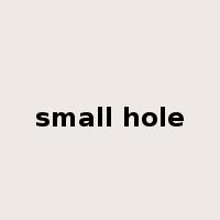 small hole是什么意思