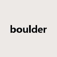 boulder是什么意思