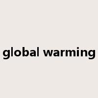 global warming是什么意思