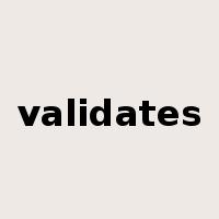 validates是什么意思