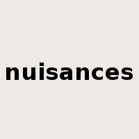 nuisances是什么意思