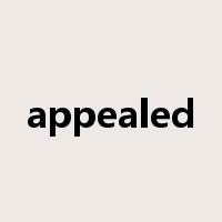 appealed是什么意思