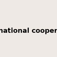 international cooperation是什么意思