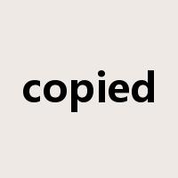 copied是什么意思