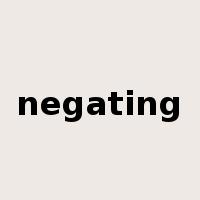 negating是什么意思