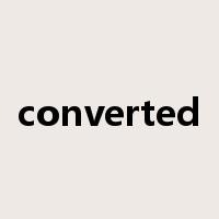 converted是什么意思