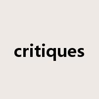 critiques是什么意思