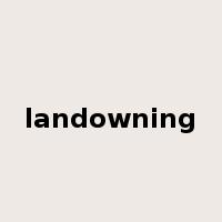 landowning是什么意思