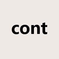 cont是什么意思