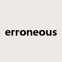 erroneous是什么意思