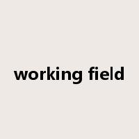 working field是什么意思