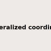 generalized coordinate是什么意思