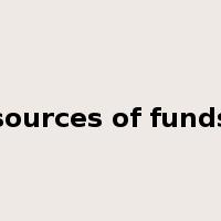 sources of funds是什么意思