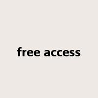 free access是什么意思
