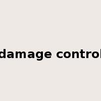 damage control是什么意思