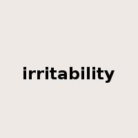 irritability是什么意思