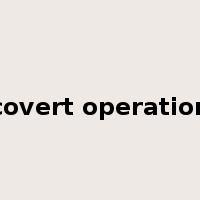 covert operation是什么意思
