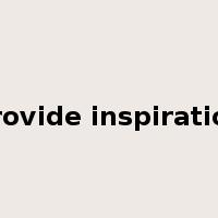 provide inspiration是什么意思