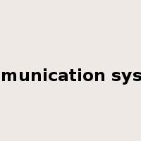 communication system是什么意思