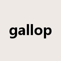 gallop是什么意思