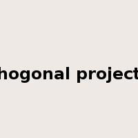 orthogonal projection是什么意思