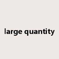 large quantity是什么意思