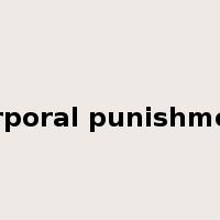 corporal punishment是什么意思