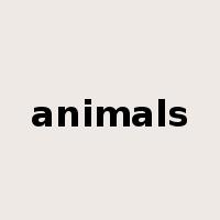 animals是什么意思