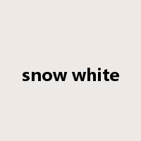 snow white是什么意思