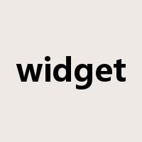 widget是什么意思
