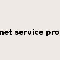 internet service provider是什么意思