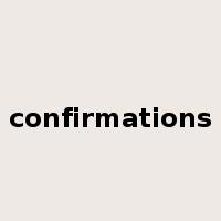 confirmations是什么意思