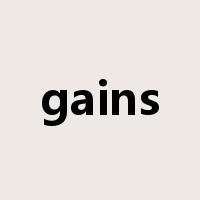 gains是什么意思