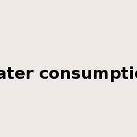 water consumption是什么意思