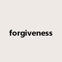 forgiveness是什么意思