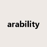 arability是什么意思