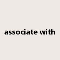 associate with是什么意思