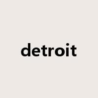 detroit是什么意思