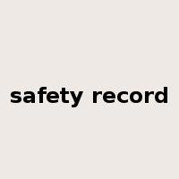 safety record是什么意思