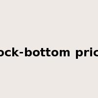 rock-bottom price是什么意思