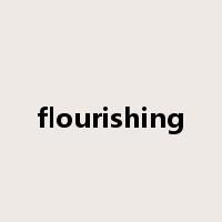 flourishing是什么意思