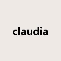 claudia是什么意思