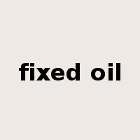 fixed oil是什么意思
